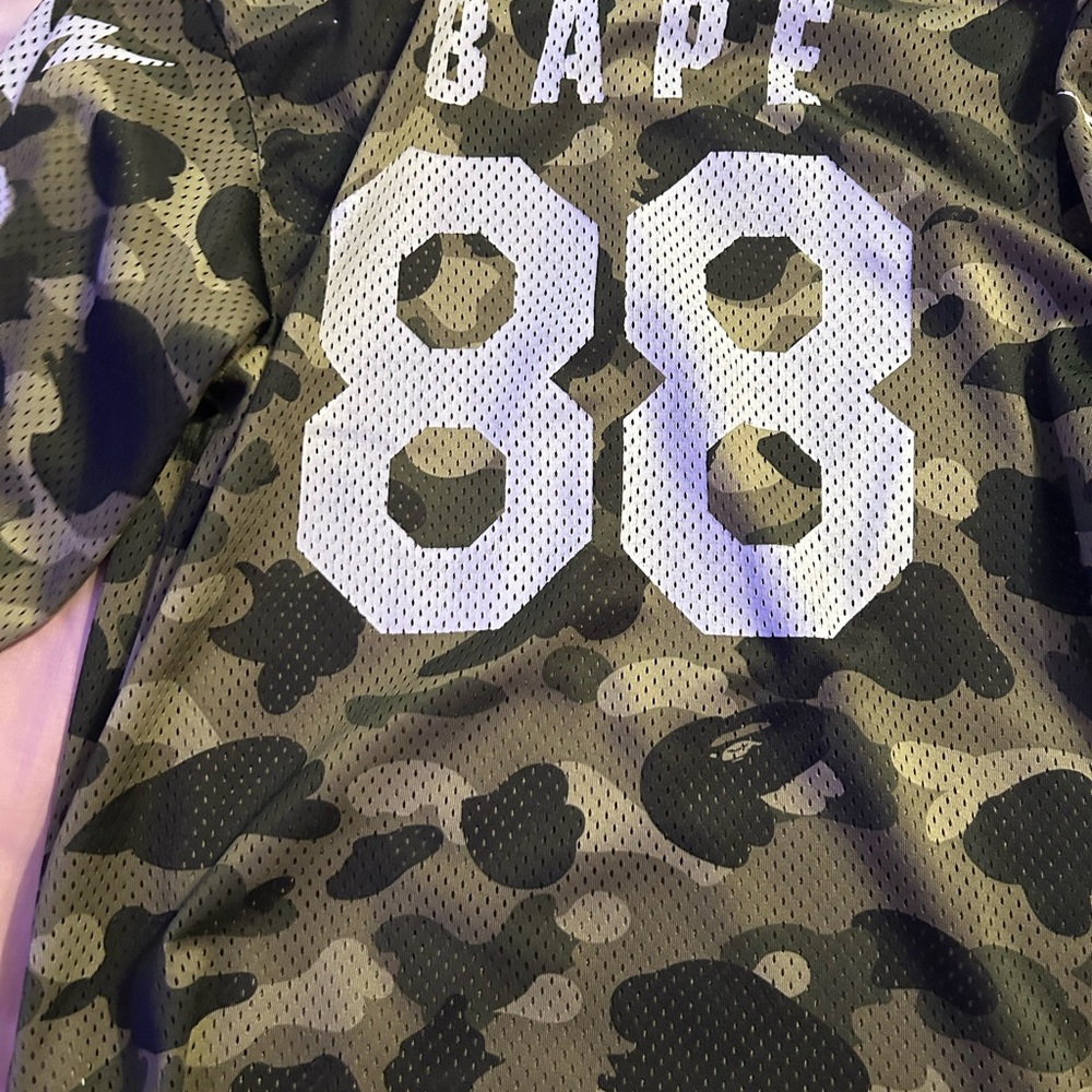 BAPE Camo Mesh Top with Number Print